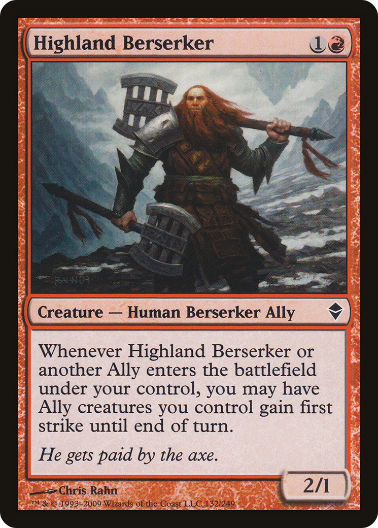 Highland Berserker (ZEN-132)  Foil