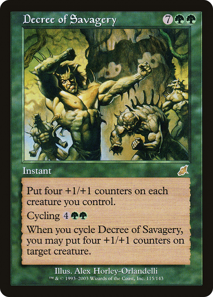 Decree of Savagery (SCG-115)  Foil