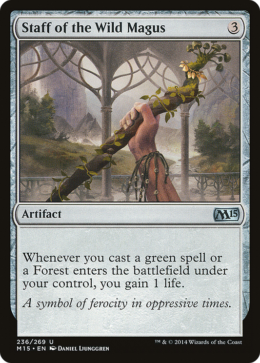 Staff of the Wild Magus (M15-236)  Foil