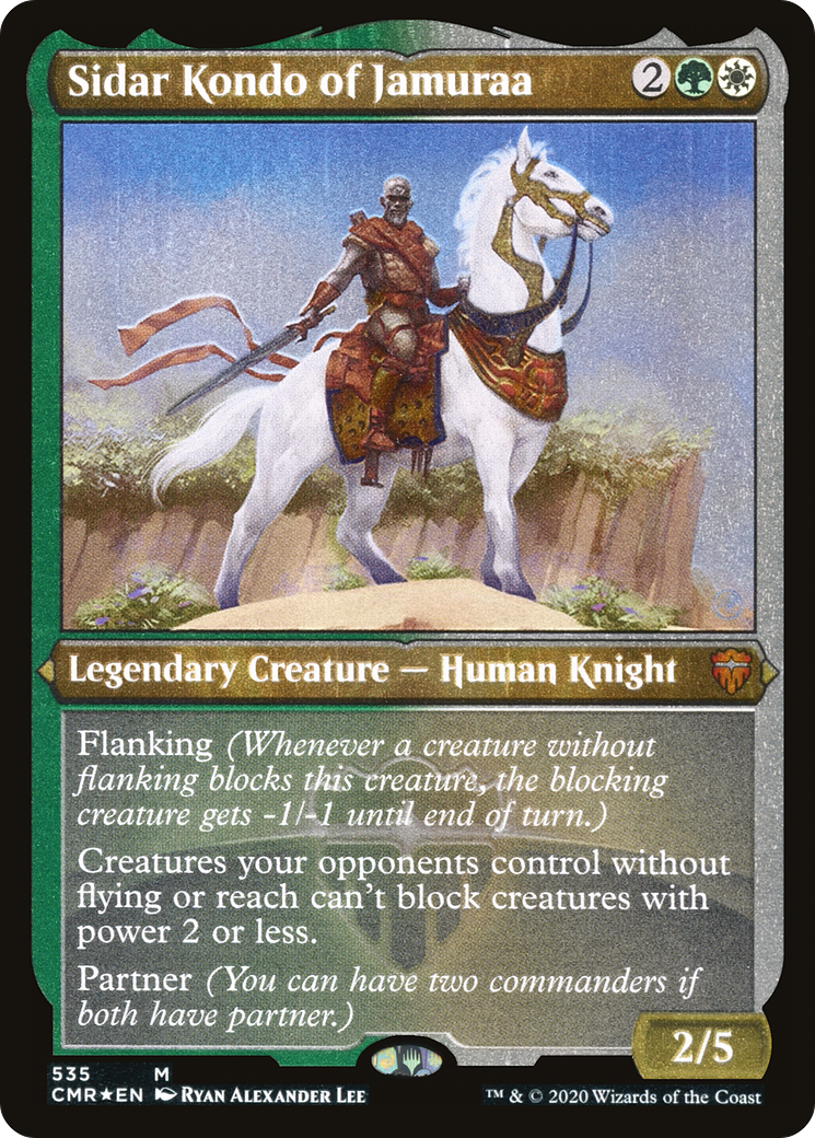 Sidar Kondo of Jamuraa (Foil Etched) (CMR-535)  Foil