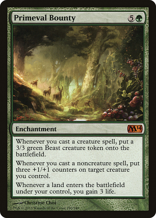 Primeval Bounty (M14-190)  Foil
