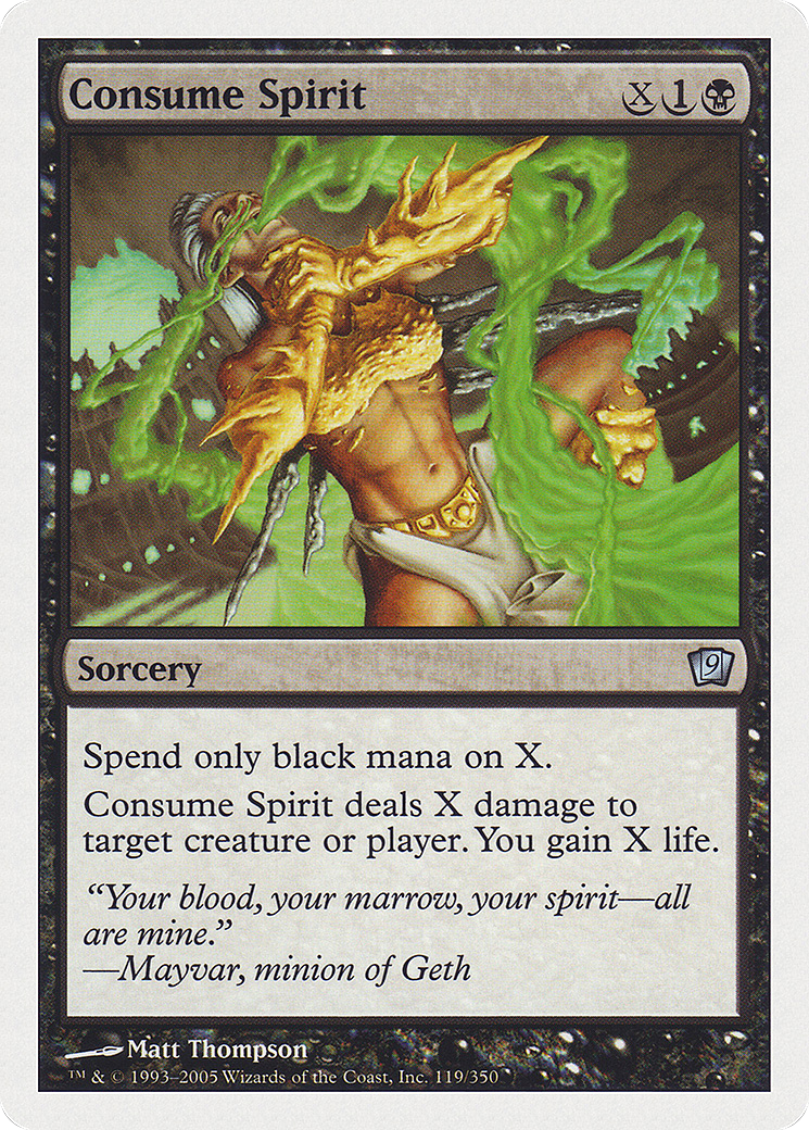 Consume Spirit (9ED-119)  Foil