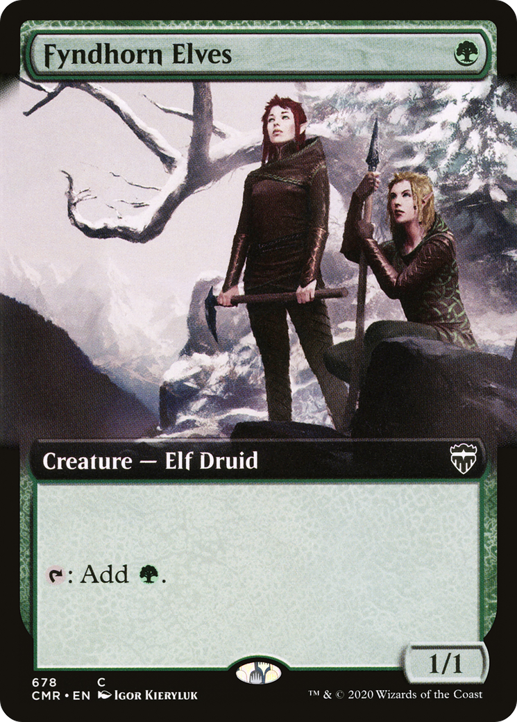 Fyndhorn Elves (Extended Art) (CMR-678)  Foil