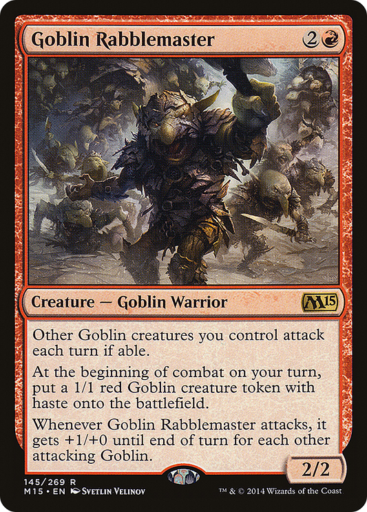 Goblin Rabblemaster (M15-145)  Foil