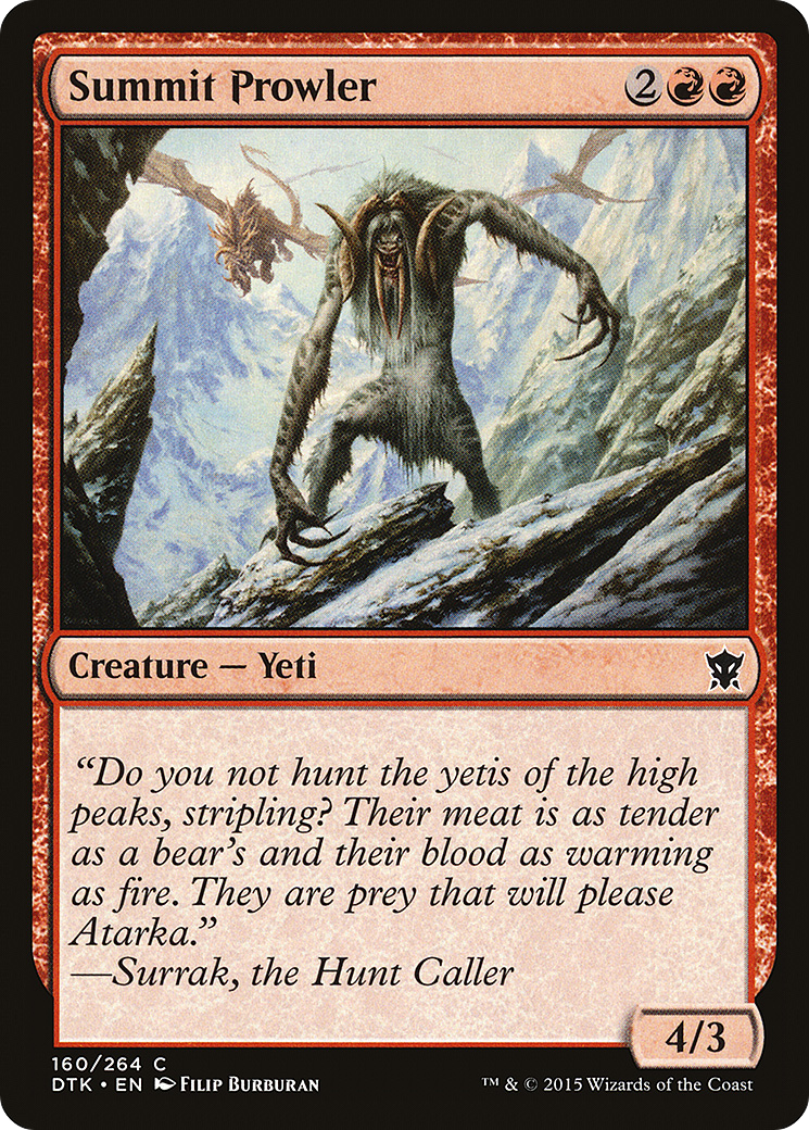 Summit Prowler (DTK-160)  Foil