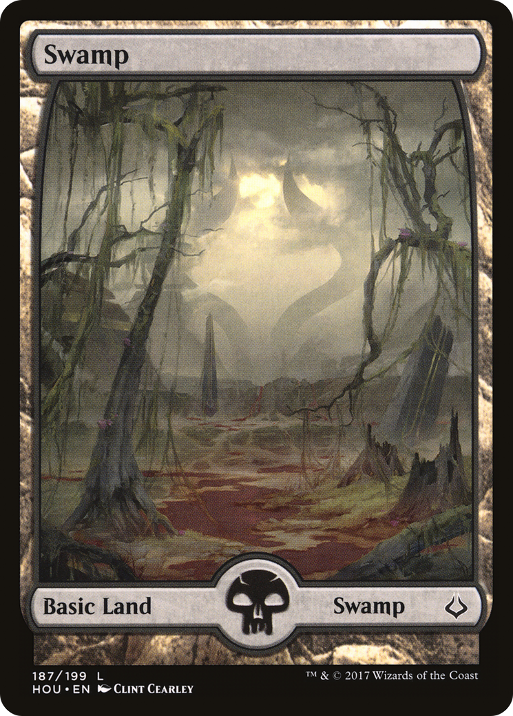 Swamp (187) - Full Art (HOU-187)