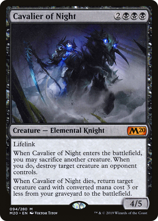 Cavalier of Night (M20-094)  Foil