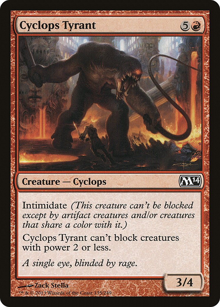 Cyclops Tyrant (M14-135)  Foil