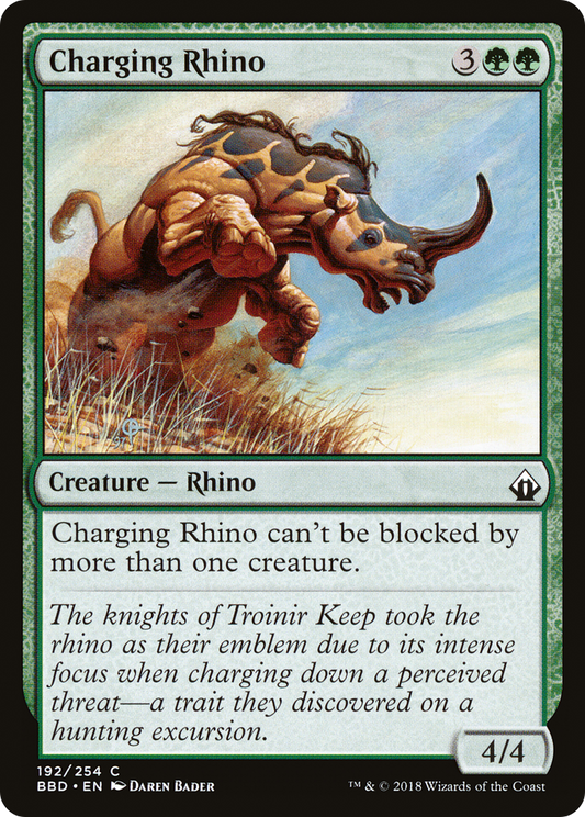 Charging Rhino (BBD-192)  Foil