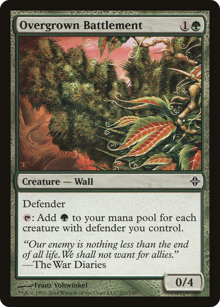 Overgrown Battlement (ROE-203)  Foil