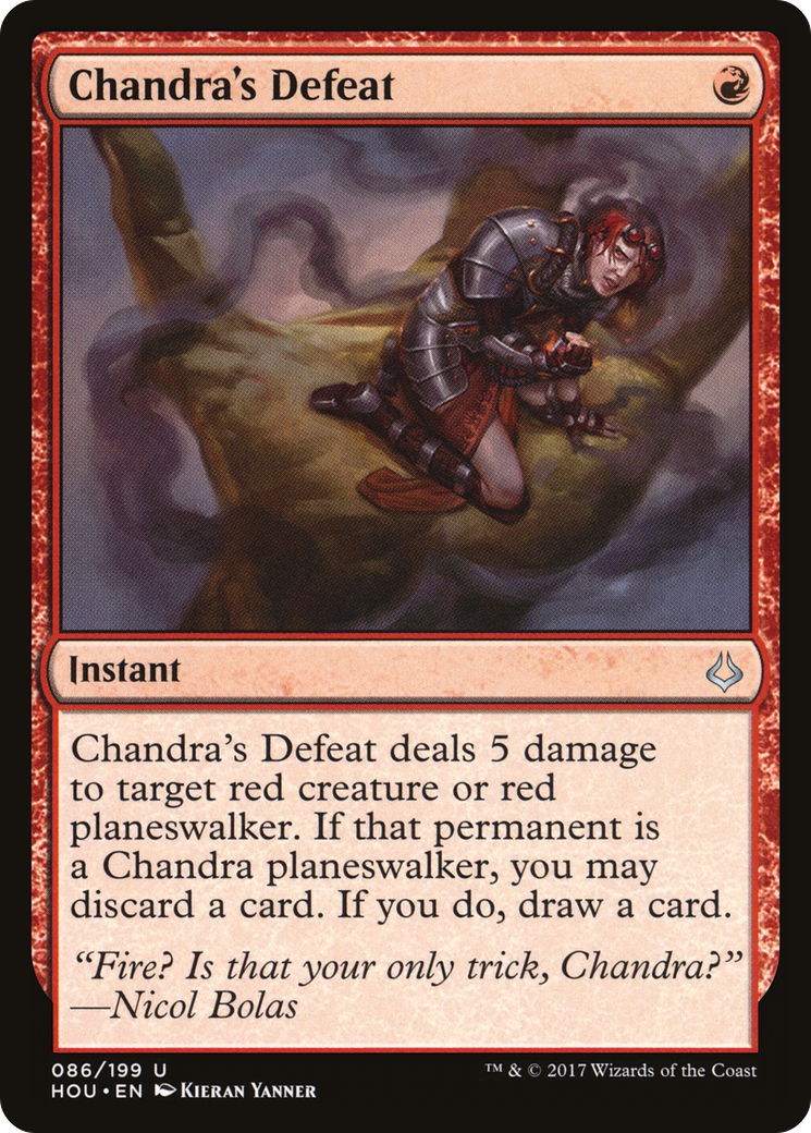 Chandra's Defeat (HOU-086)  Foil