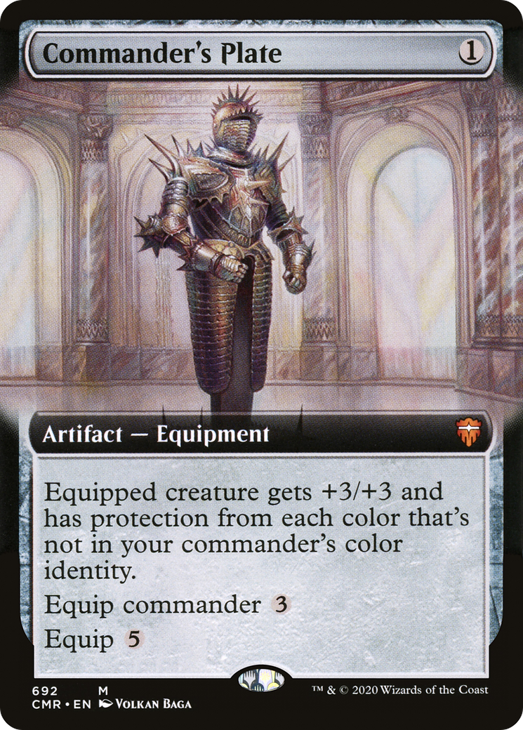 Commander's Plate (Extended Art) (CMR-692)  Foil