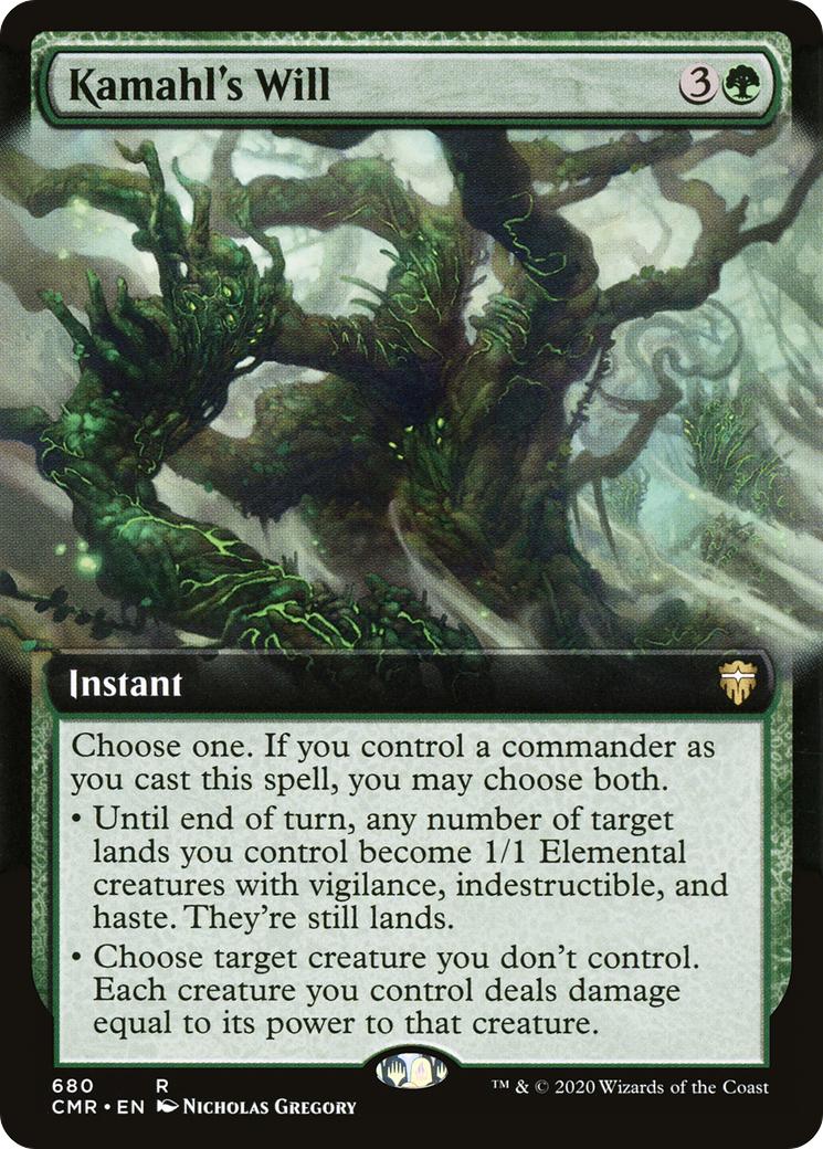 Kamahl's Will (Extended Art) (CMR-680)  Foil