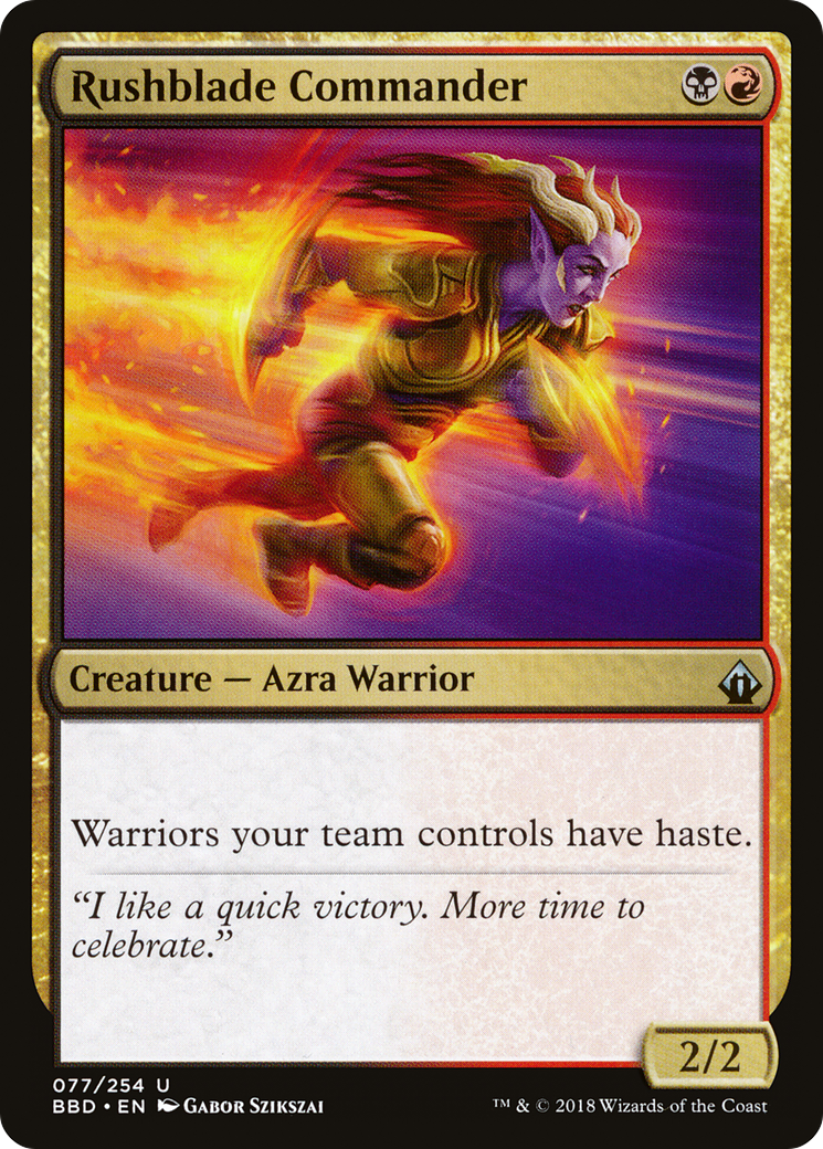 Rushblade Commander (BBD-077)  Foil