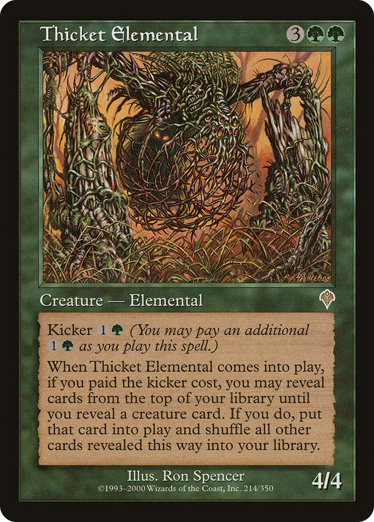 Thicket Elemental (INV-214)  Foil