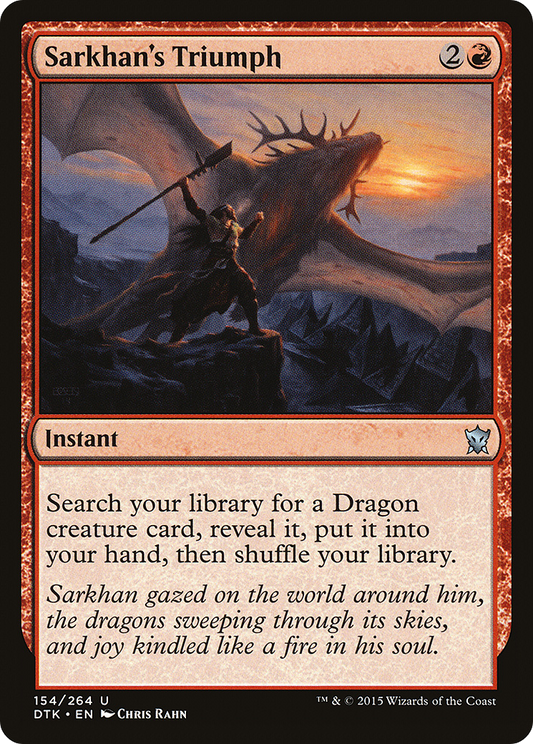 Sarkhan's Triumph (DTK-154)  Foil