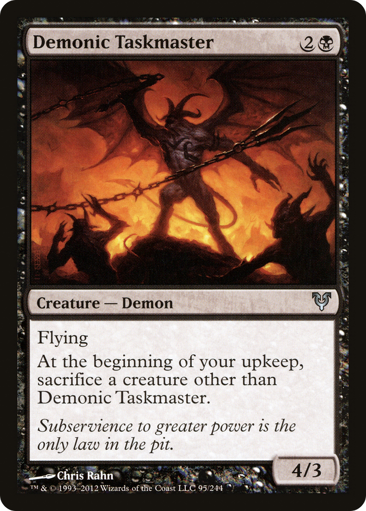 Demonic Taskmaster (AVR-095)  Foil