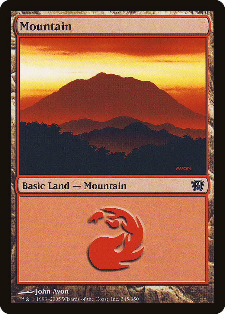 Mountain (9ED-345)  Foil