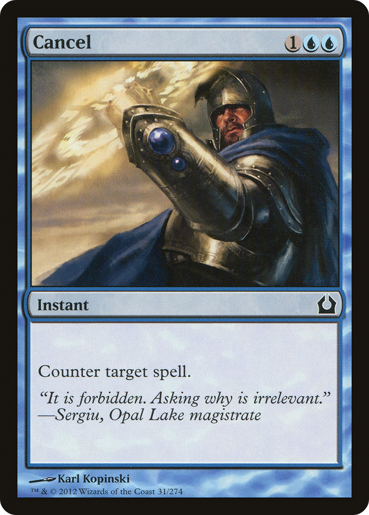 Cancel (RTR-031)  Foil