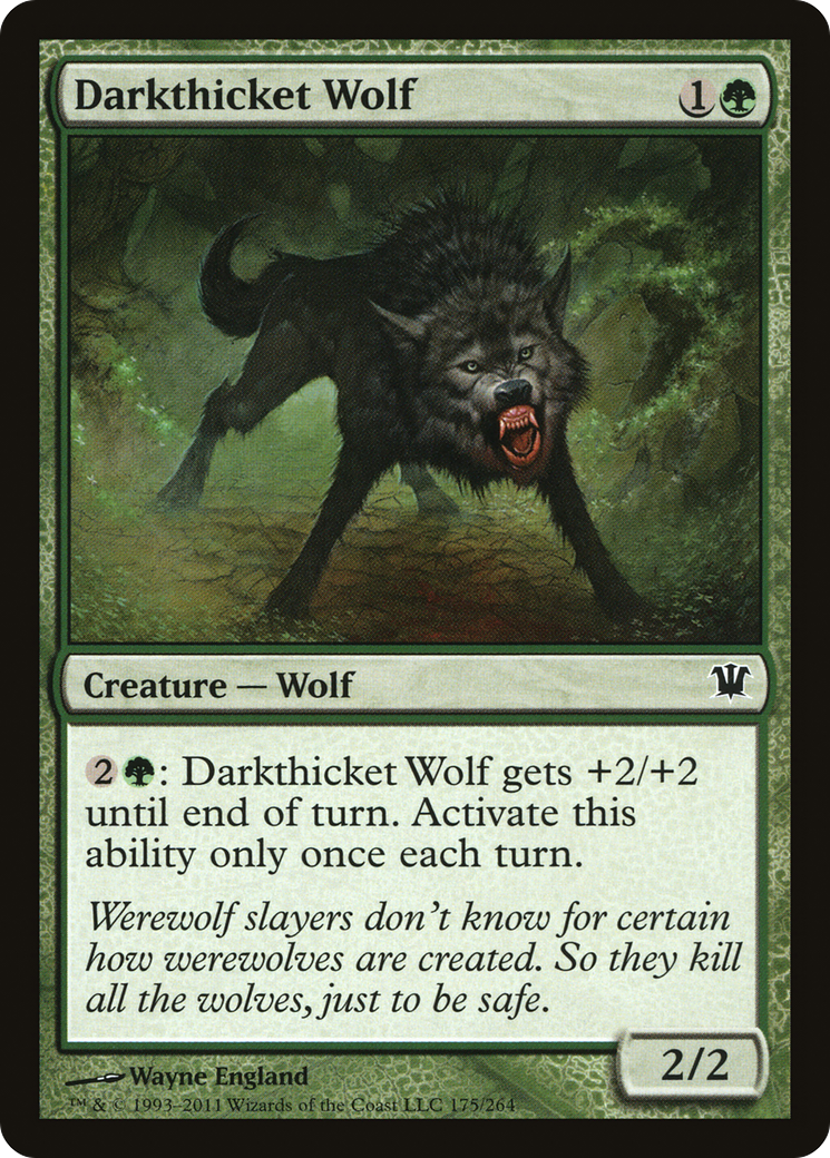 Darkthicket Wolf (ISD-175)  Foil