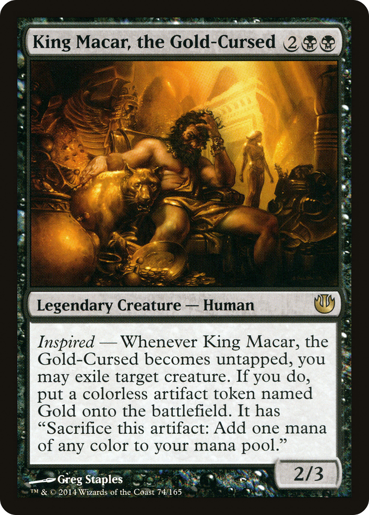 King Macar, the Gold-Cursed (JOU-074)  Foil