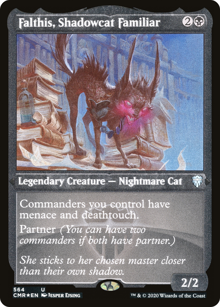 Falthis, Shadowcat Familiar (Foil Etched) (CMR-564)  Foil