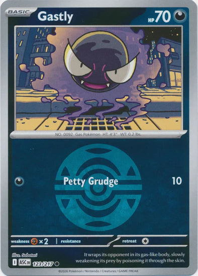 Gastly (Dusk Ball) - 123/217 - Common - Reverse Holo