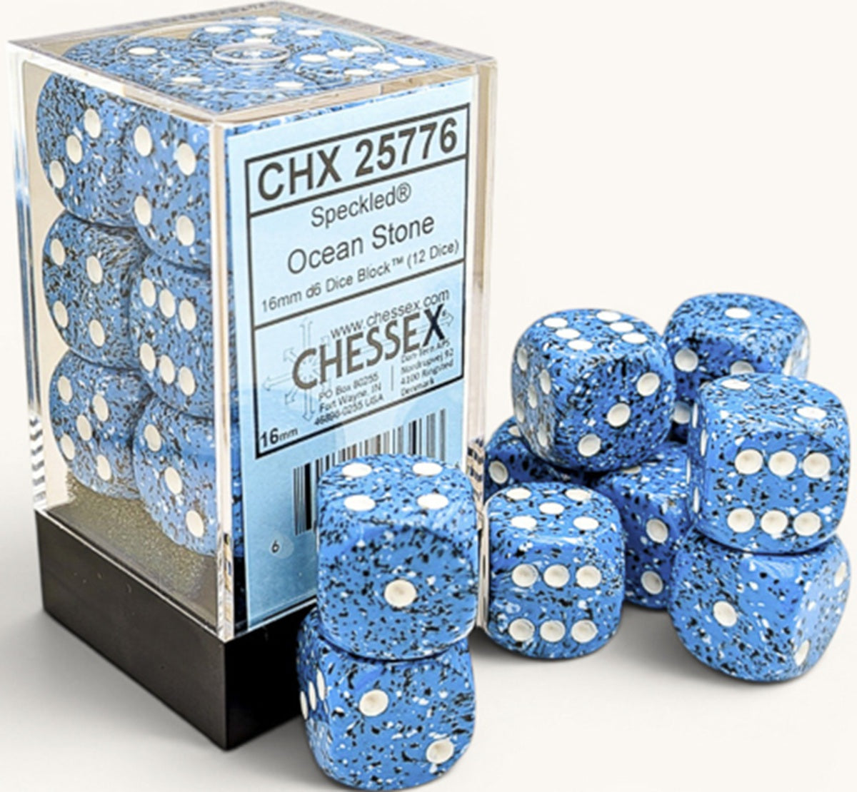 Chessex - 12D6 - Speckled - Various Colors