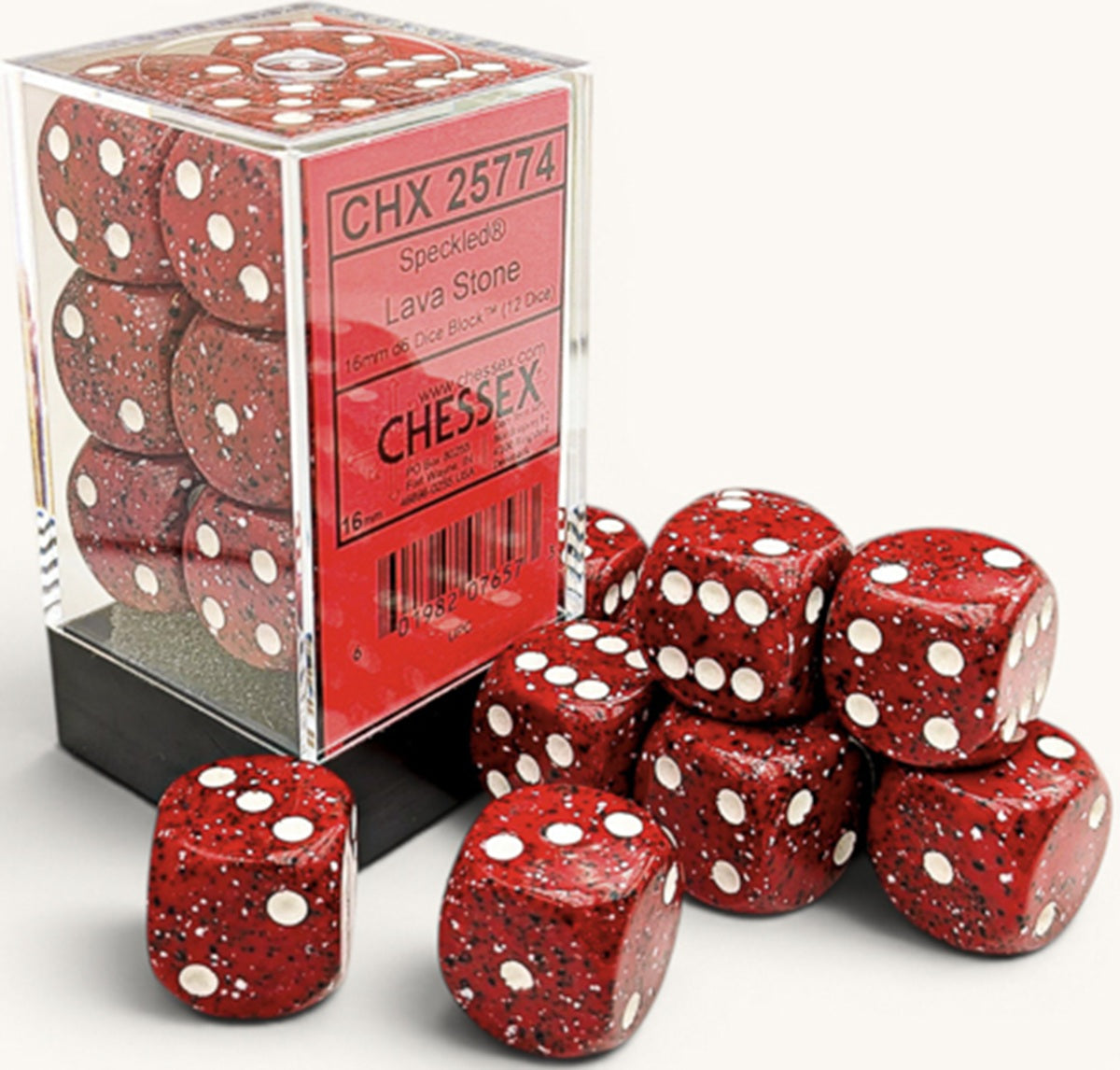 Chessex - 12D6 - Speckled - Various Colors