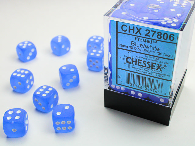 Chessex - 36D6 - Frosted - Various Colors