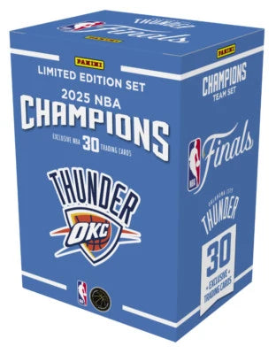 2025 Panini NBA Champions OKC Thunder Limited Edition Box Set