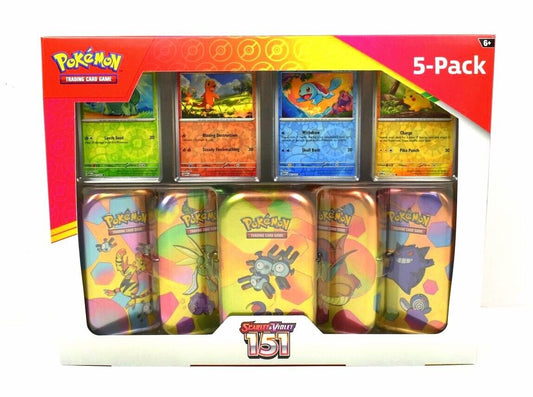 Pokemon 151 Mini Tins (5-pack)