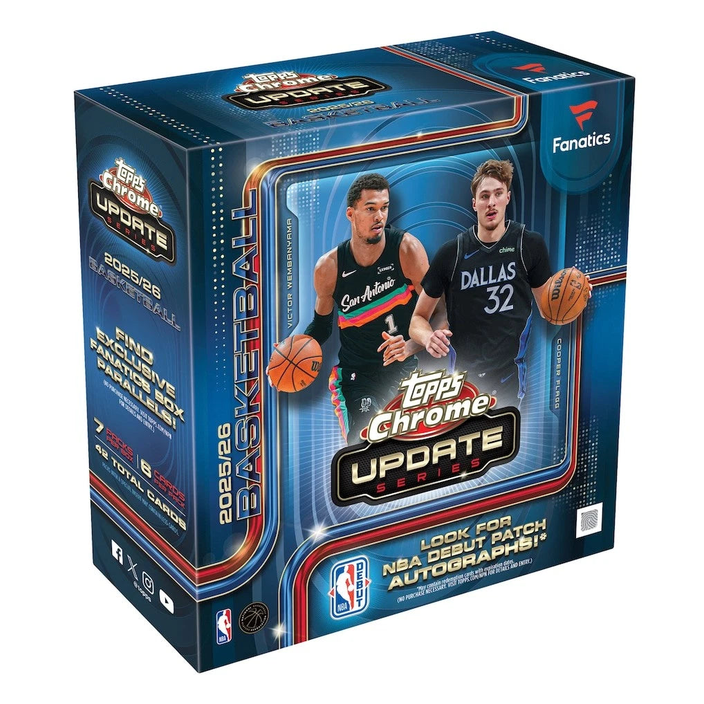 2025-26 Topps Chrome Update Series Basketball Jumbo Box